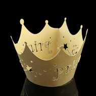 Bit Fly Princess Crown Baby Shower Birthday Party Laser Cut Celebration Decor Cupcake Wrapper Wraps Case (50pc... N9