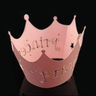 Bit Fly Princess Crown Baby Shower Birthday Party Laser Cut Celebration Decor Cupcake Wrapper Wraps Case (50pc... N10