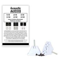 Acoustic Audio 151W Indoor/Outdoor Speakers (White, 2) N7