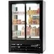 Beverage-Air LV15-1-W-LED No LumaVue 36&quot; Two Section Refrigerated Sliding Glass Door Merchandiser with LED Lighting...