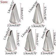 5pcs Petal Icing Nozzles Dessert Maker Stainless Steel Flower Piping Sugarcraft Cake Tools Tip Pastry Baking Fondant...