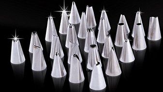 MUMU Icing Piping Nozzles Set 24 Steel Nozzles