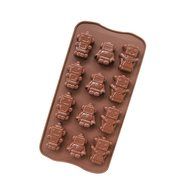Gabkey robot Silicone Chocolate Hard Candy Mold Set Heat Resistant - 2 Piece Set N5