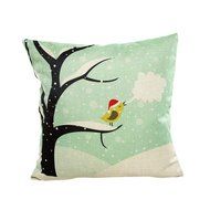 Pillow Cover,Haoricu Vintage Christmas Lovely Pillow Case Sofa Waist Throw Cushion Cover Home Decor (Coffee) N10