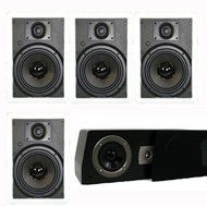 Theater Solutions 5.1 Home Theater 6.5&quot; Speaker Set with Center, 12&quot; Powered Sub and More TS65WC51SET7 N2