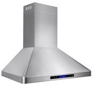 AKDY 30" Stainless Steel Wall Mount Style Touch Screen Control Kitchen Vent Fan Range Hood N2