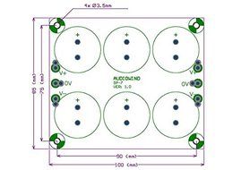 Electronics-Salon 1PCS Capacitor Filter PCB, for Upgrade Audio Power Amplifier N8