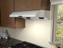 Zephyr AK2100BW 30" Power: Typhoon Series Under Cabinet Hood with 850 CFM 5 Sones ACT Technology 6 Speed Levels...