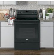 GE JB750DJBB 30" Black Electric Smoothtop Range - Convection