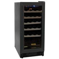 Haier HVCE15DBH Built-In or Freestanding 26-Bottle Wine Cellar with Thermal Glass Door