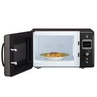 Daewoo Retro Microwave Oven 0.7 Cu Ft, Piano Black 700W