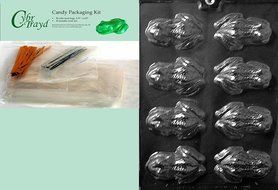 Cybrtrayd A126 Frog Chocolate Candy Mold with Exclusive Cybrtrayd Copyrighted Chocolate Molding Instructions N3