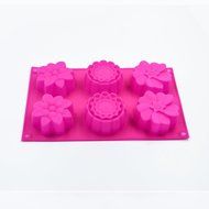 Hippih 2pcs Silicone Muffin Cups Handmade Soap Molds Biscuit Chocolate Ice Cake Baking Mold Cake Pan N2