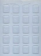 CK Products 1-1/4-Inch J-Initial Mint Chocolate Mold
