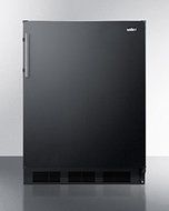 Freestanding Residential Counter Height All-Refrigerator - Black
