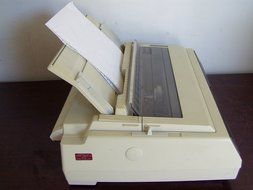 OKI MICROLINE 395 24 PIN Wide Format Dot Matrix Printer W/Test Prints N3