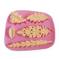 Wocuz W0710 Silicone 5 Long Shape Leaves Shape Fondant Mold Candy Making Mould Cake Embossing Decoration N2