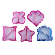 Vktech 5PCS Heart Shape Star Butterfly Elephant Sandwich Maker Bread Mold Mould St