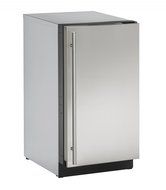 U-Line U3018CLRS40A Built-in Clear Ice Machine, 18", Stainless Steel
