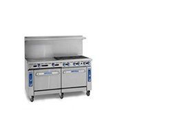 Imperial Commercial Restaurant Range 72&quot; Griddle With Standard Oven/Cabinet Natural Gas Ir-G72-Xb