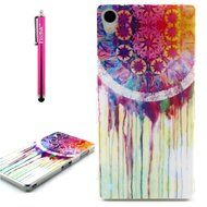 Xperia Z3 Case, Firefish [Shock Absorbent] [Slim Fit] [Anti Slip] Design Clear TPU Gel Silicone Soft Protective... N134