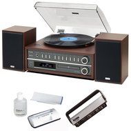 Teac MC-D800-CH All-In-One Turntable Speaker System with Bluetooth w/ Knox Carbon Fiber Brush &amp; Cleaning Kit