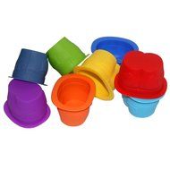 Kingstar Silicone Mini Paw Cake Pan Bone Bakeware Baking Mold Set of 2 with Lovely Brush, 29-cavity N9