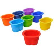 Kingstar Silicone Mini Paw Cake Pan Bone Bakeware Baking Mold Set of 2 with Lovely Brush, 29-cavity N10