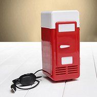 Mini USB LED PC Fridge Refrigerator Drink Cans Food Cooler Warmer ES9P.