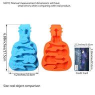 Candy Making Molds, 2PCS YYP [5 Cavity Guitar Shape Mold] Silicone Candy Molds for Home Baking - Reusable Silicone... N6