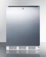 Summit VT65MLSSHHADA 24" Medically Approved ADA Compliant Upright Freezer with 3.5 cu. ft. Capacity White Cabinet...