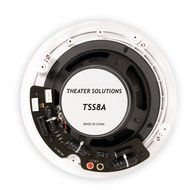 Theater Solutions New 8" In Ceiling HD Home Theater Glass Fiber Angled 6 Speaker Set 2400 Watt 6TSS8A N2