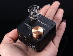 Nobsound NS-01E Mini Tube Headphone Amplifier Stereo HiFi Amp Audio Preamp (Black) N4