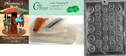 Cybrtrayd J024 Coins Jobs Chocolate Candy Mold N6