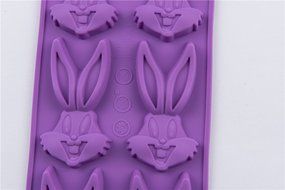 6 Cavity Silicone Rabbit Cake Pudding Jelly Chocolate Mold Handmade Soap Making Mould N7