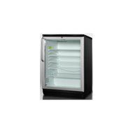 Summit SCR600BLHV 24" Stainless Look Beverage Center - Right Hinge N2