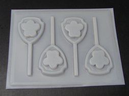 Paw Patrol Shield Hard Candy Lollipop Mold Paw Print Dogs