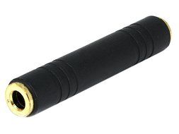 Monoprice 6.35mm (1/4 Inch) Mono Jack to 6.35mm (1/4 Inch) Mono Jack Adaptor - Gold Plated