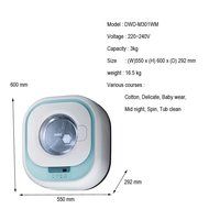 Dawoo DWD-M301 Mini Wall mounted Front Load Washer AC220~240
