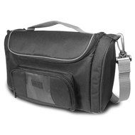 USA GEAR S7 Portable Photo Printer Travel Case &amp; Messenger Bag w/ Accessory Pockets - Works w/ Canon Selphy CP1200...