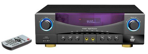 Pyle Stereo Receiver and iPod Dock Package - PT530A Two Channel 350 Watts Built-In AM/FM Radio Amplifier Receiver... N3