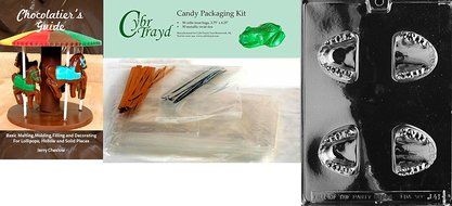 Cybrtrayd J041 False Teeth Chocolate Candy Mold with Exclusive Cybrtrayd Copyrighted Chocolate Molding Instructions N3