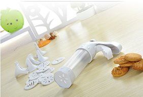 king's store Cookies mold gun Framed games 12 flowers mouth baking mold + 6 framed novice essential tools N2