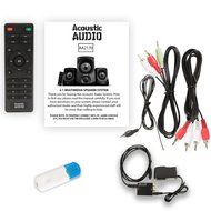 Acoustic Audio AA2170 Home 2.1 Speaker System with Bluetooth Optical Input FM Tuner USB Multimedia N5