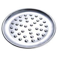 American Metalcraft HATP14N 14" Heavy Weight Aluminum Wide Rim Pizza Pan with Nibs