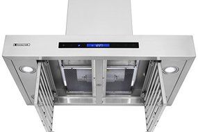 XtremeAir PX06-W30 Wall Mount Range Hood with 900 CFM Easy Clean Swing-able Baffle Filters, 30" N4