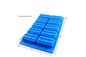 Lovelyou Building Bricks Molds - Building Blocks - Lego Mold, Silicone Baking Molds, Chocolate Molds, Ice Cube... N3