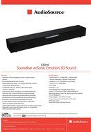 AudioSource S3D650 Soundbar with Sonic Emotion 3D Sound, 200 Watt N3