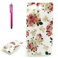 Xperia Z3 Case, Firefish [Shock Absorbent] [Slim Fit] [Anti Slip] Design Clear TPU Gel Silicone Soft Protective... N156