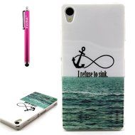 Xperia Z3 Case, Firefish [Shock Absorbent] [Slim Fit] [Anti Slip] Design Clear TPU Gel Silicone Soft Protective... N157